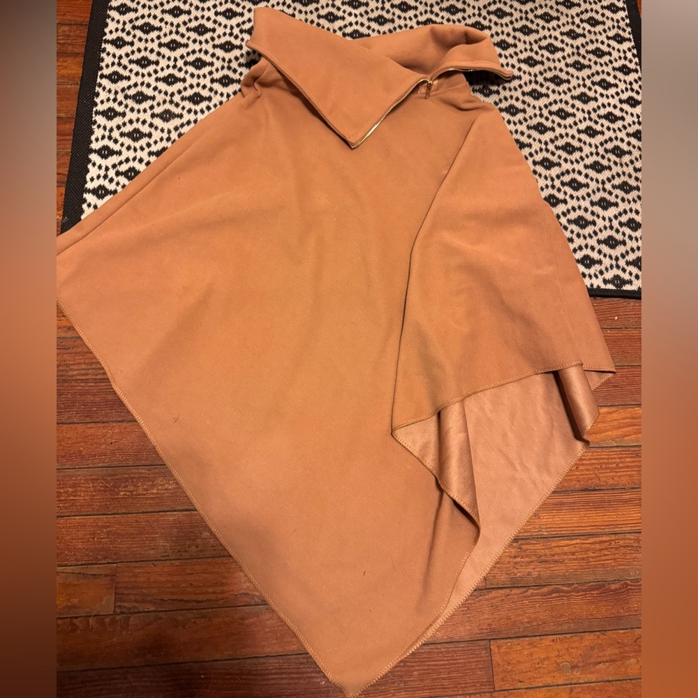Chic Nation Tan Poncho